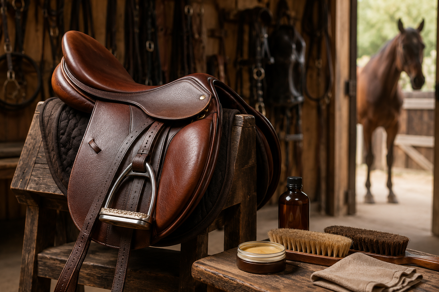 How to Care for a Leather Horse Saddle?